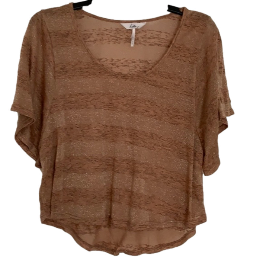 🔥🔥SALE🔥🔥𝅺Kiera Brown and Gold Top